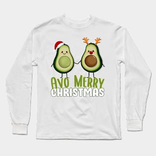 Christmas Avocados Avo Merry Christmas Long Sleeve T-Shirt